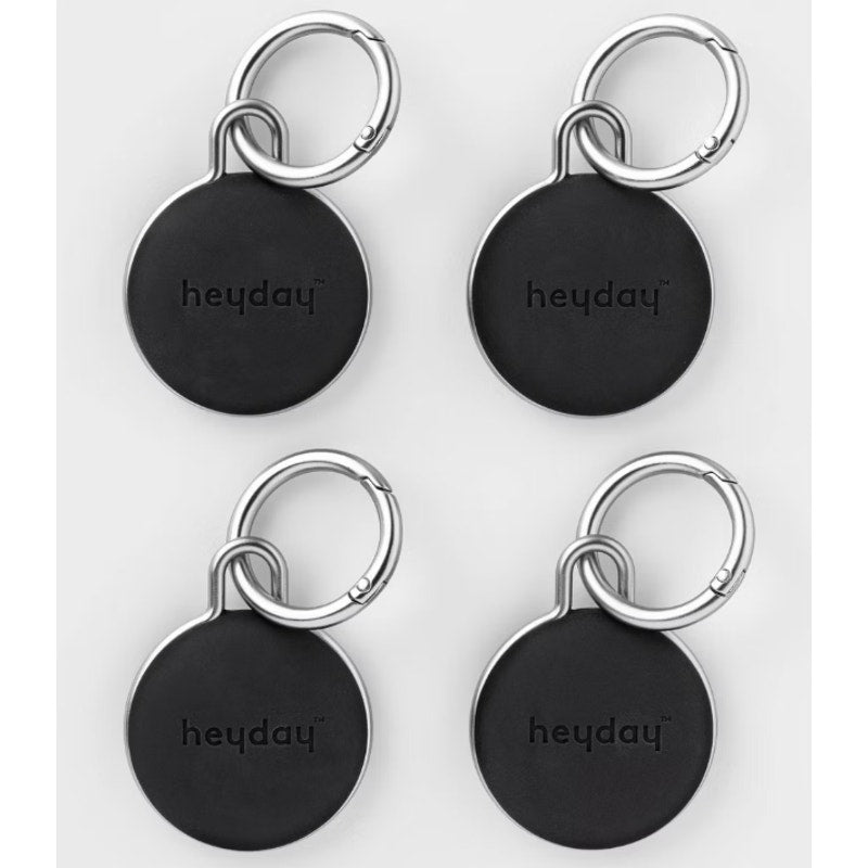 heyday™ ~ Keychain & Holder Set (fits Apple AirTag™) ~ 4 pack