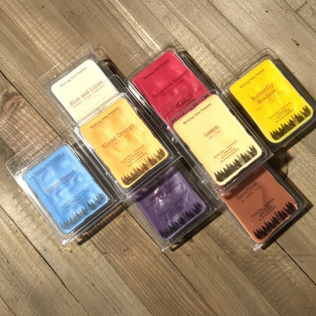 Handcrafted ~ Melting Peak Candles ~ 3 oz Soy Wax Melt Cubes ~ Assorted 4 pack