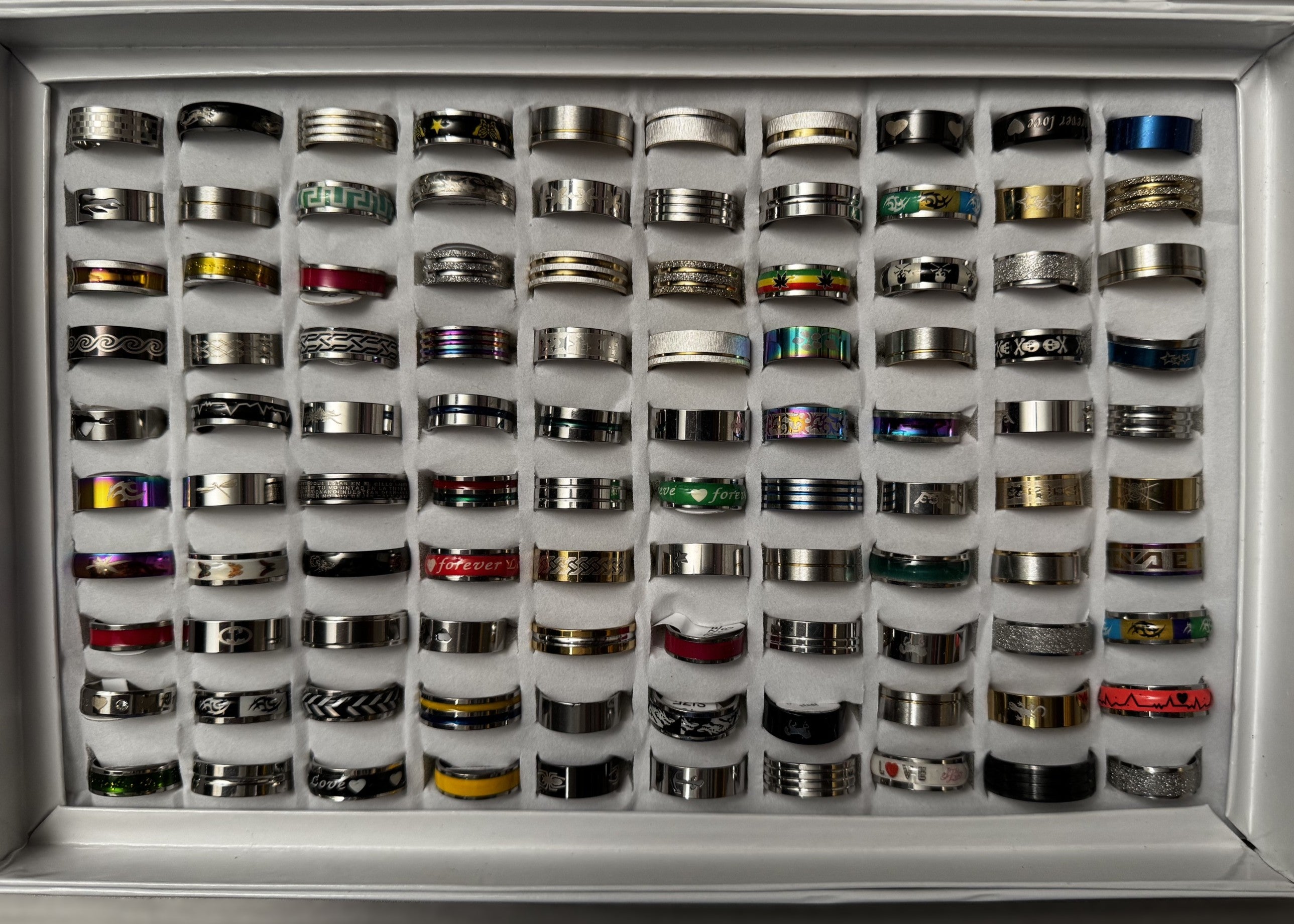 Wholesale Ring Lot - 200 pieces - Display Box
